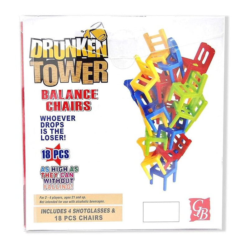 Drunken Tower Game - Balance Chair Edition - 3