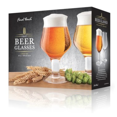 Craft Beer Glasses Set of 2 by Final Touch - 4
