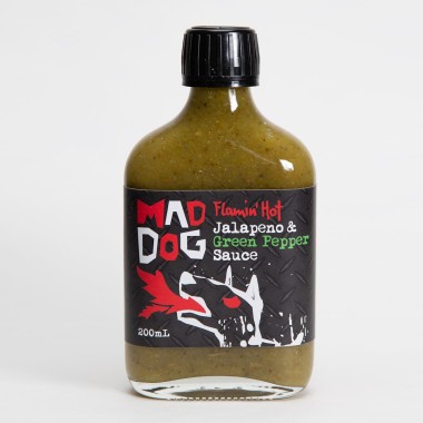 Yarra Valley Mad Dog Flamin' Hot Jalapeno & Green Pepper Sauce - 1