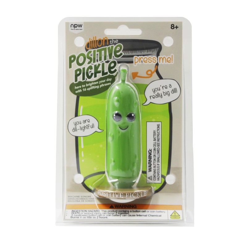 Positive Pickle Sound Machine with 16 Uplifting Phrases - 1