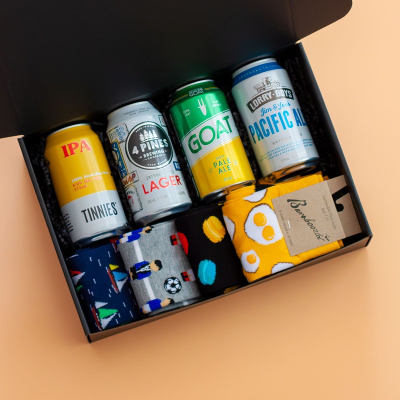 Craft Beer & Fun Socks Hamper - 4