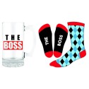 The Boss Beer Glass Stein and Sock Set - 1