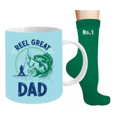 Reel Great Dad Mug and Sock Set - 1