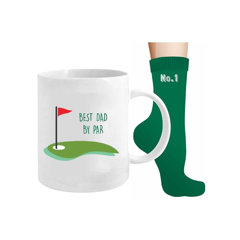 Best Dad By Par Mug and Sock Set - 1 Best Dad By Par Mug and Sock Set - 1