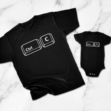Copy & Paste Father and Son Matching T-Shirt - 1