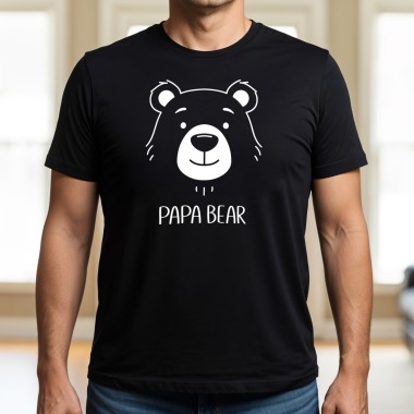 Papa Bear & Baby Bear Father and Child Matching T-Shirt - Cute Version - 2