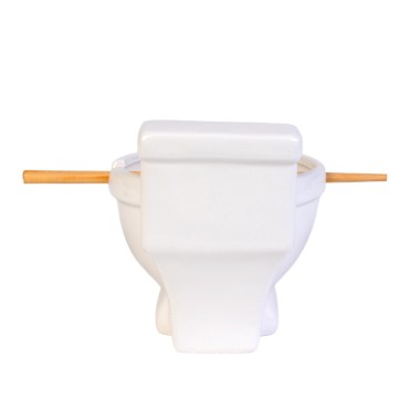Toilet "Bowl" with Bamboo Chopsticks - 5