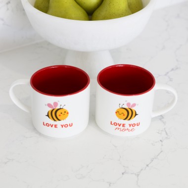 Love You, Love You More Mug Set - 1