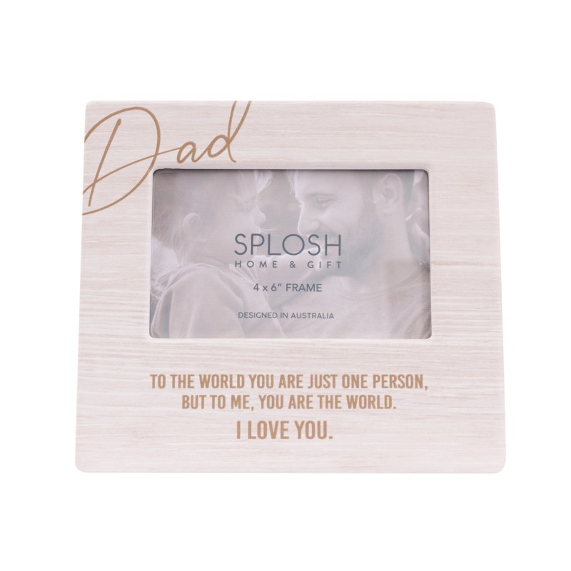 You Are The World Dad Ceramic Photo Frame - 2