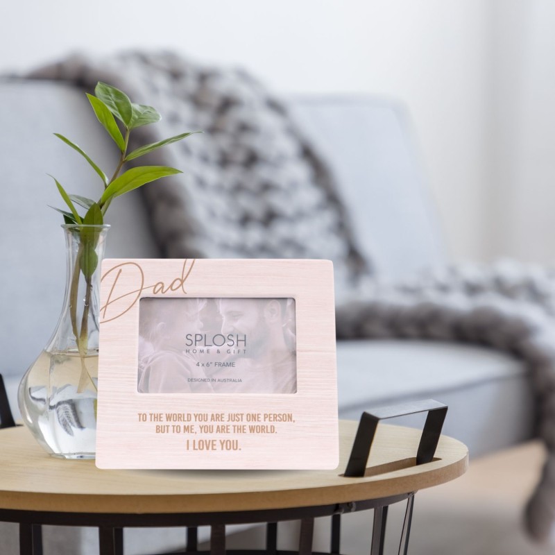 You Are The World Dad Ceramic Photo Frame - 4