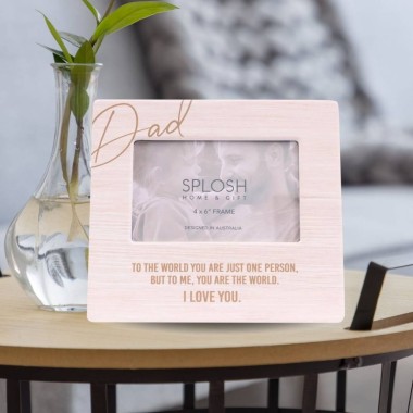 You Are The World Dad Ceramic Photo Frame - 1