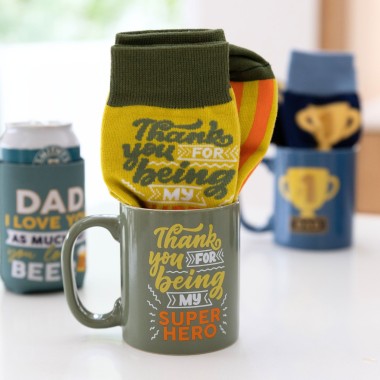 My Super Hero Matching Mug and Sock Set - 5