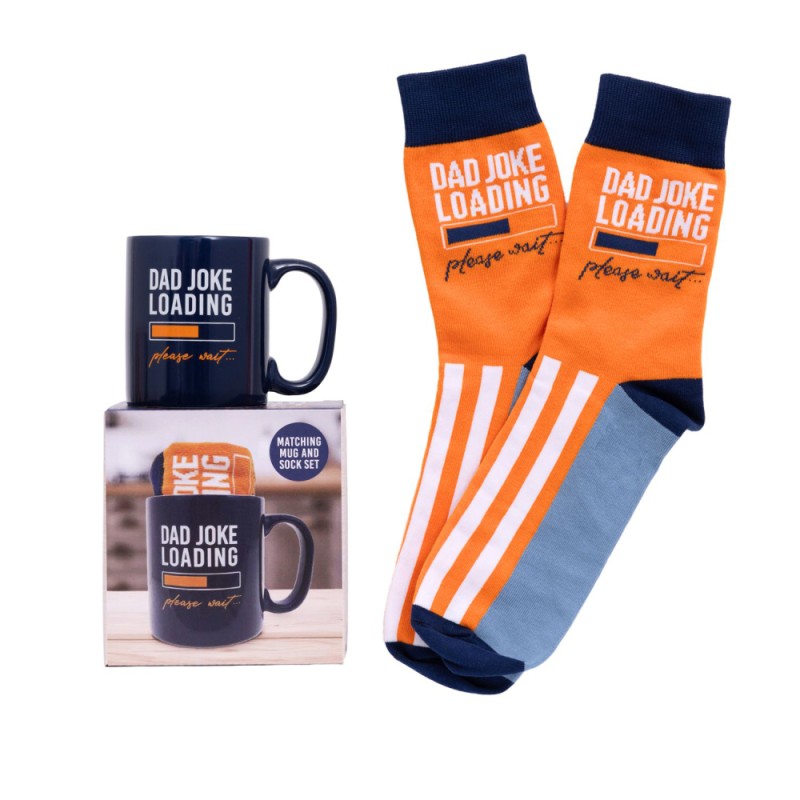 Dad Joke Loading Matching Mug and Sock Set - 2
