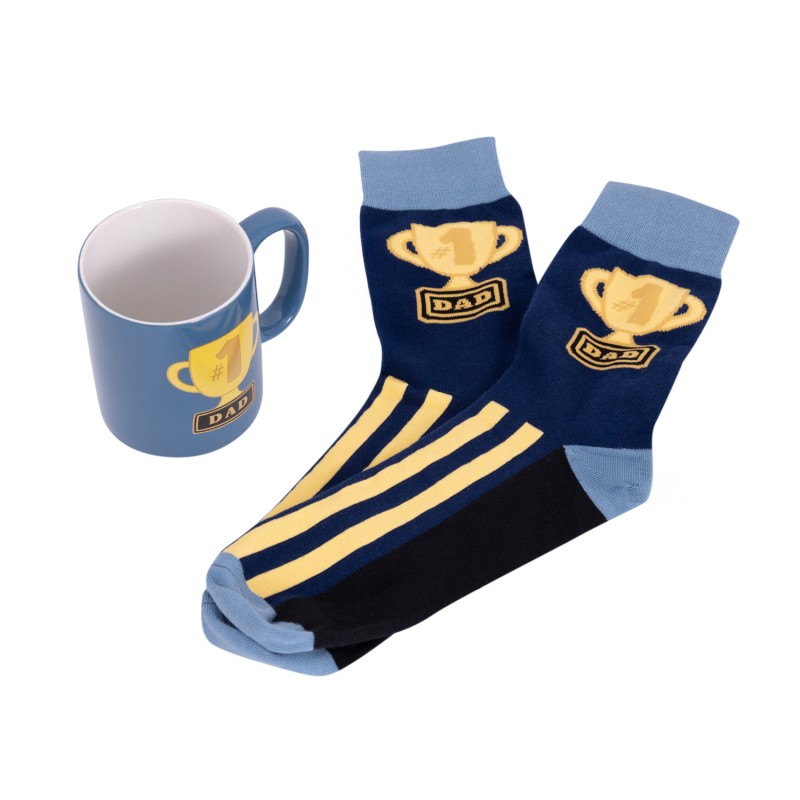 No. 1 Dad Matching Mug and Sock Set - 3