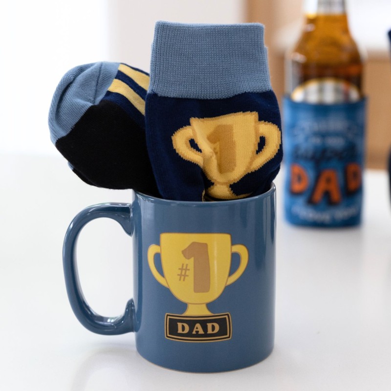 No. 1 Dad Matching Mug and Sock Set - 5