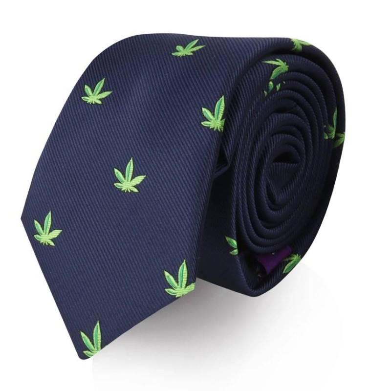 Weed Skinny Tie by AusCufflinks - 5