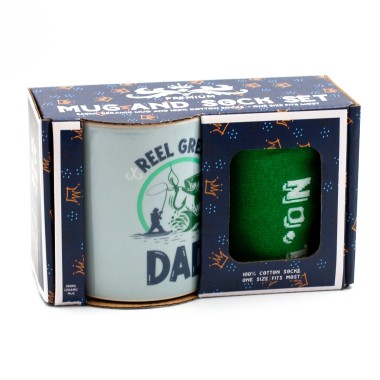 Reel Great Dad Mug and Sock Set - 2 Reel Great Dad Mug and Sock Set - 2
