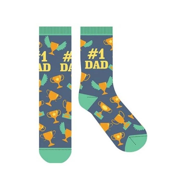 No. 1 Dad Novelty Socks - 1