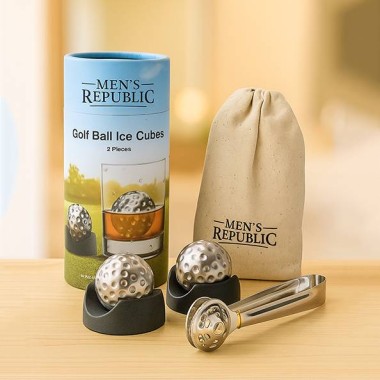 Golf Ball Steel Ice Cubes (Set of 2) - 1