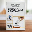 Soccer Ball Steel Ice Cubes (Set of 4) - 1
