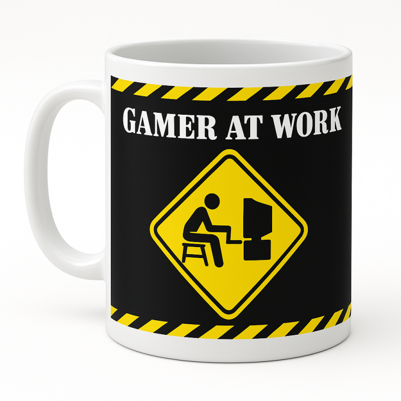 Gamer At Work Mug - 1 Gamer At Work Mug - 1