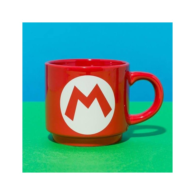 Super Mario Bros - Mario Luigi Initial - Stackable Mug Set - 7