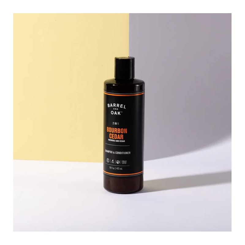 2-in-1 Shampoo & Conditioner - Bourbon Cedar 473ml by Barrel And Oak - 1 2-in-1 Shampoo & Conditioner - Bourbon Cedar 473ml by Barrel And Oak - 1