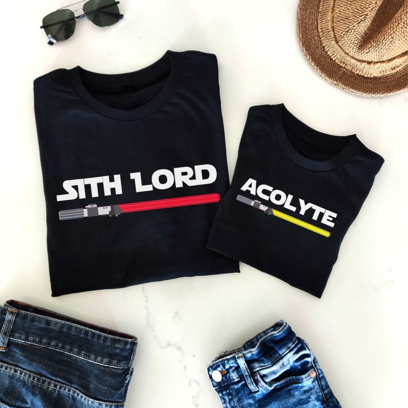 Star Wars - The Dark Side Sith Lord & Acolyte Matching T-Shirt - 1 Star Wars - The Dark Side Sith Lord & Acolyte Matching T-Shirt - 1