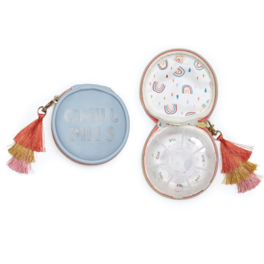 Chill Pills Vegan Leather Pill Box with Tassel - 1