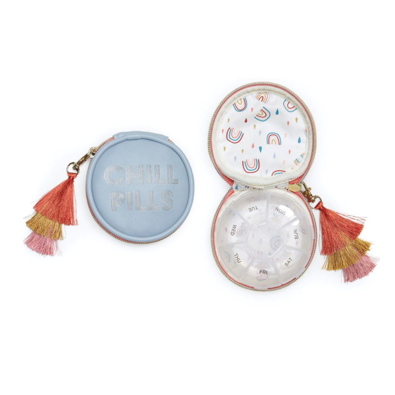 Chill Pills Vegan Leather Pill Box with Tassel - 1 Chill Pills Vegan Leather Pill Box with Tassel - 1