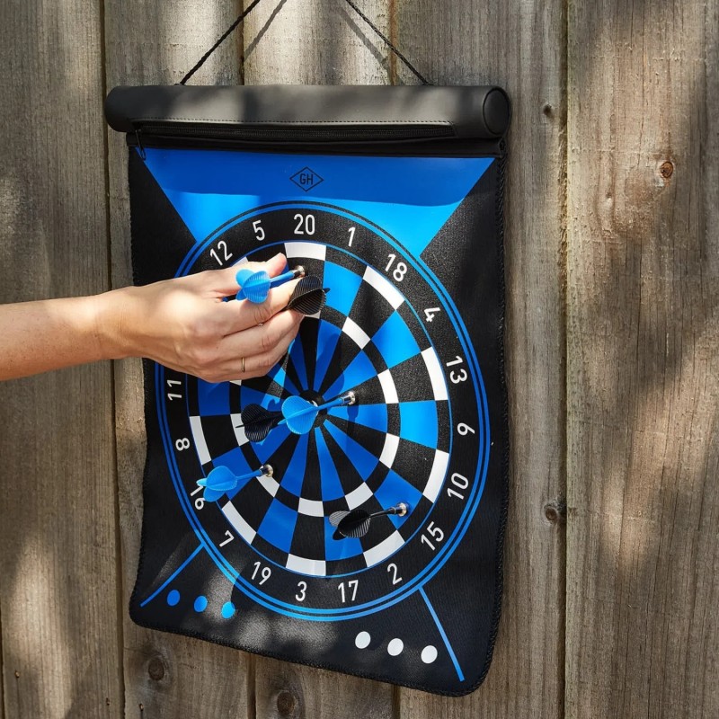 Roll Up Magnetic Reversible Dartboard by Gentlemen's Hardware - 1 Roll Up Magnetic Reversible Dartboard by Gentlemen's Hardware - 1