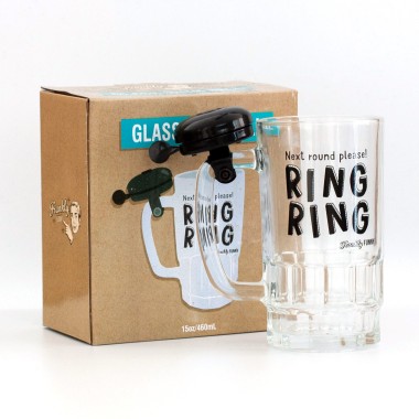 Next Round Please - Ring For A Refill Beer Glass - 2