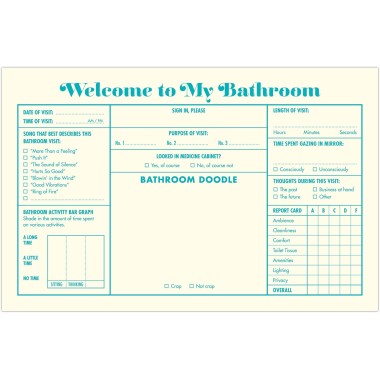 Funny Bathroom Guest Book - 6