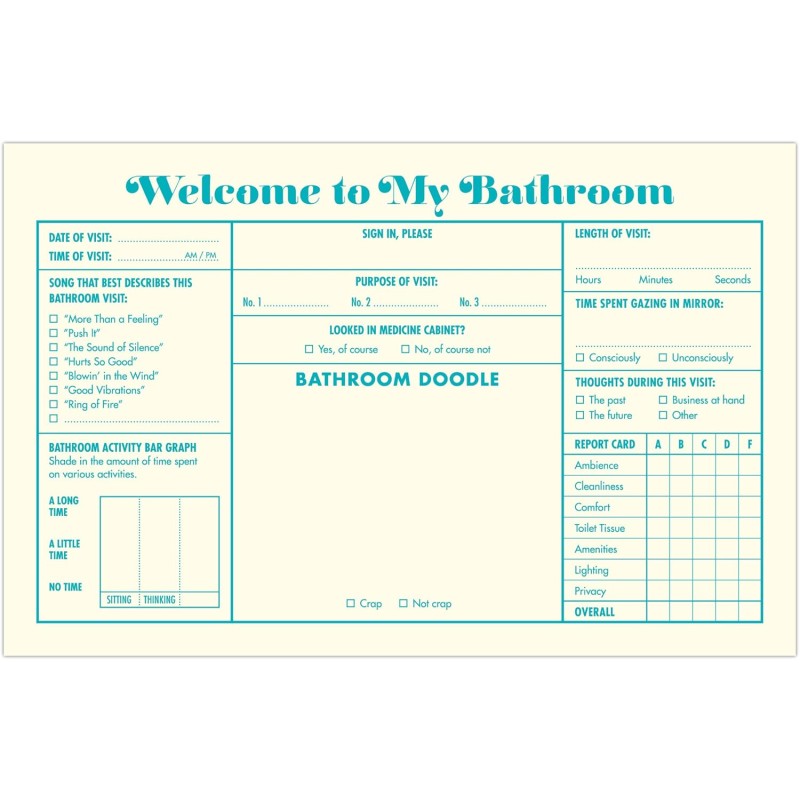 Funny Bathroom Guest Book - 6