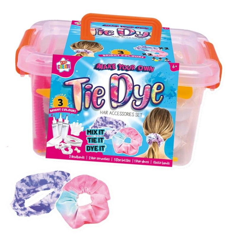 Make Your Own Tie Dye Hair Accessories Set by Anker Art - 1