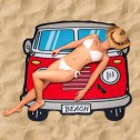 Gigantic Retro Surf Van Beach Towel by Balvi - 1