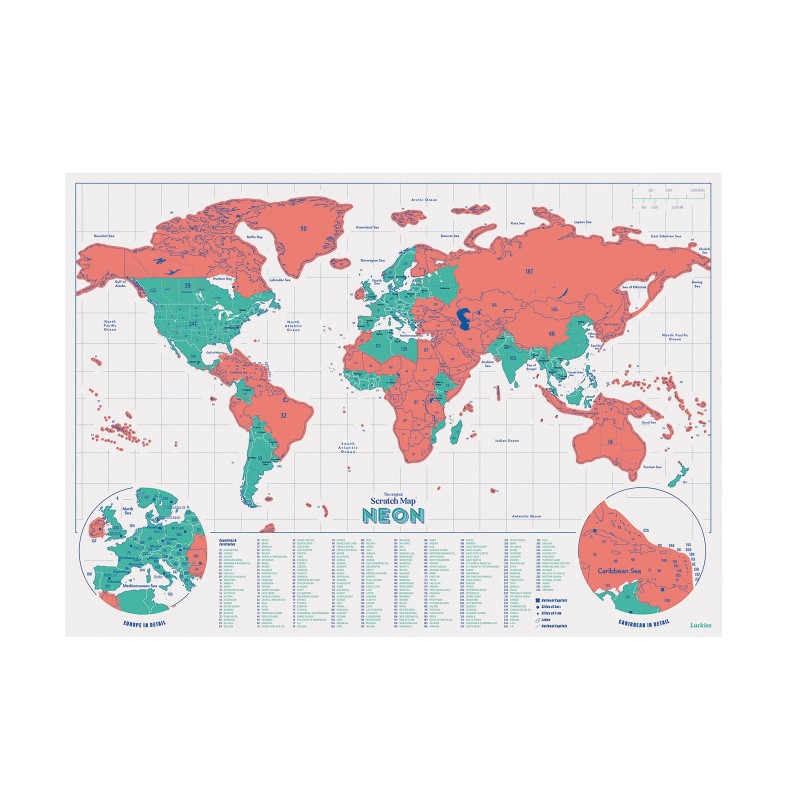 Track Your Travel Scratch Map by Luckies - 2