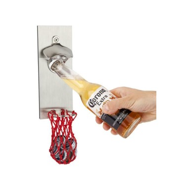 Magnetic Basketbeer Bottle Opener with Stainless Steel Backboard - 2