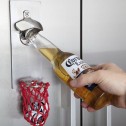 Magnetic Basketbeer Bottle Opener with Stainless Steel Backboard - 1