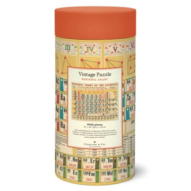 Cavallini Periodic Chart 1000pc Vintage Puzzle - 1