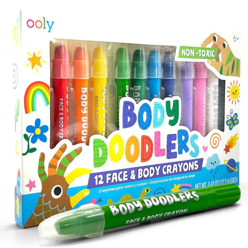 Body Doodlers - Face and Body Crayons by Ooly Markers - 1