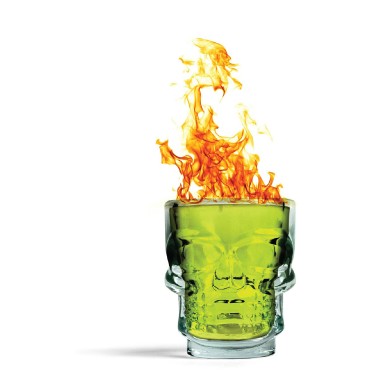 Skull Shot Glasses - Set of 4 by Kikkerland - 5