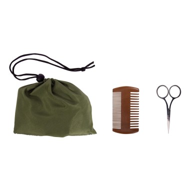 Beard Grooming Kit With Beard Bib Apron - 1