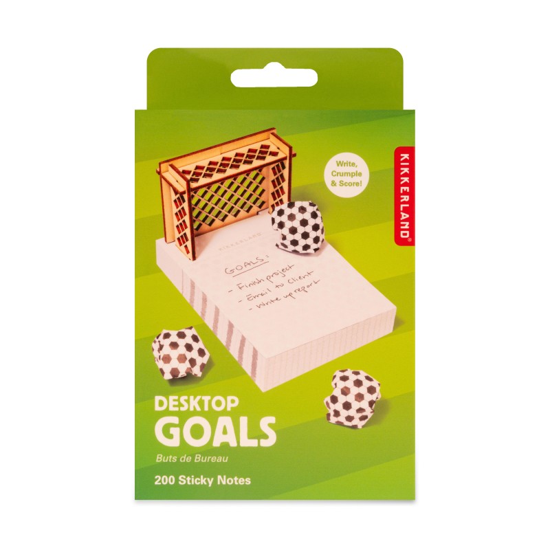 Desktop Soccer Goals Sticky Notes by Kikkerland - 2
