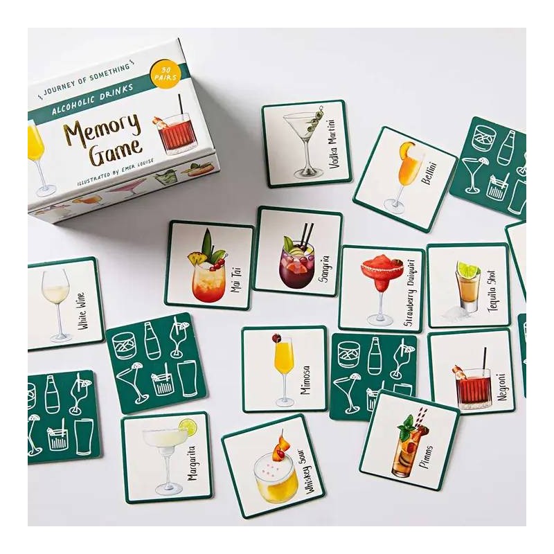Alcoholic Drinks Memory Game - 1 Alcoholic Drinks Memory Game - 1