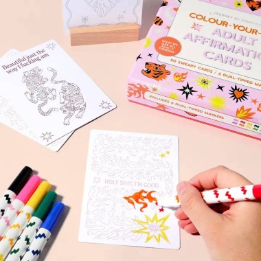 Colour Your Own Adult Affirmation Cards - 1