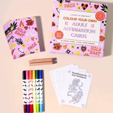 Colour Your Own Adult Affirmation Cards - 5