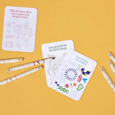 Colour Your Own Affirmation Cards - 6