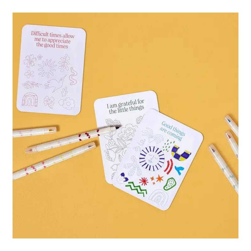 Colour Your Own Affirmation Cards - 6