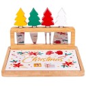 Christmas Ceramic Cheese Board & 4 Knife Set - 2